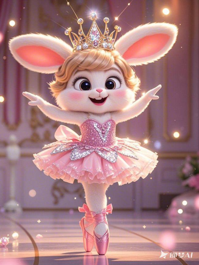 粉钻兔舞者·梦幻芭蕾舞台