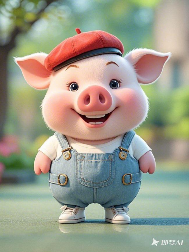 红帽小猪的阳光微笑时刻