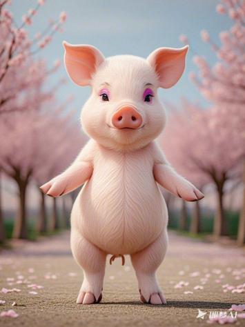 樱花下的萌猪奇遇记