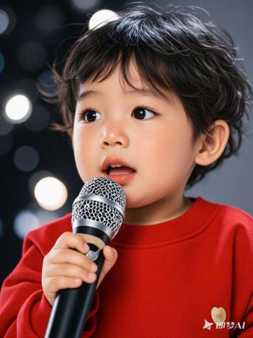 童声初唱·舞台光斑里的小歌手