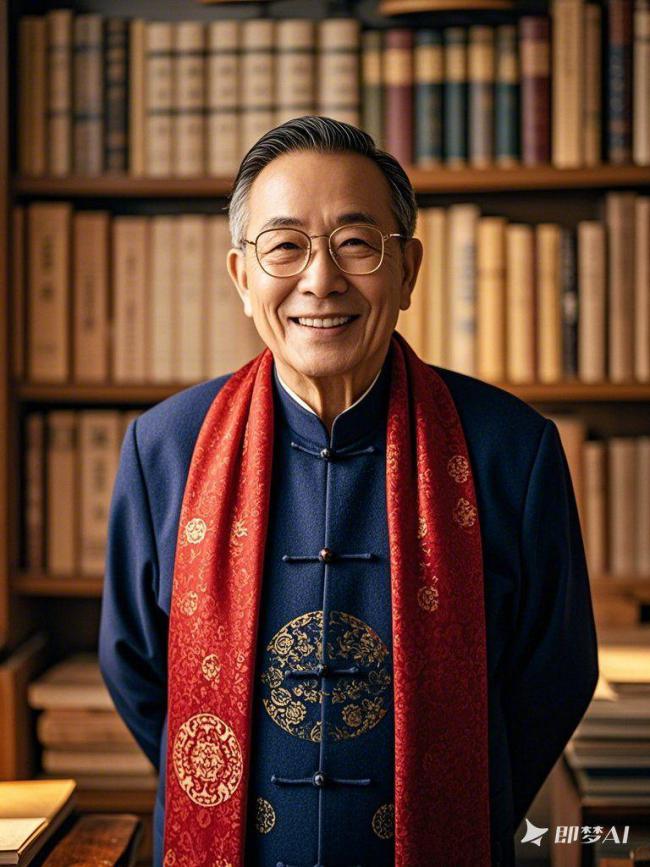 中式学者书房写真，暖光儒雅风