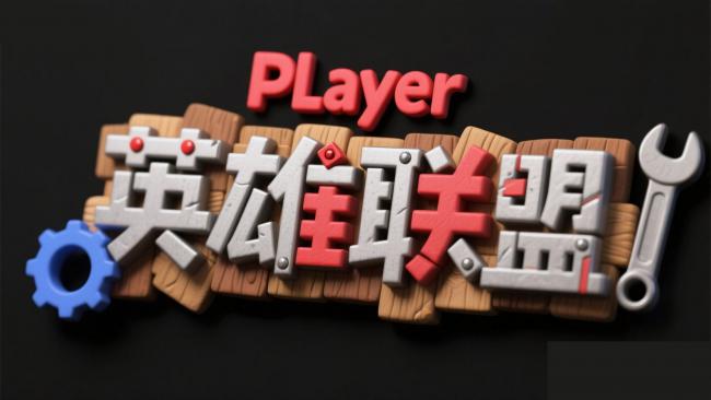 英雄联盟3D工业风标志设计图