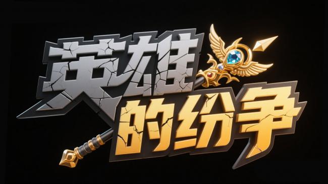 英雄的纷争：金属裂纹游戏LOGO设计