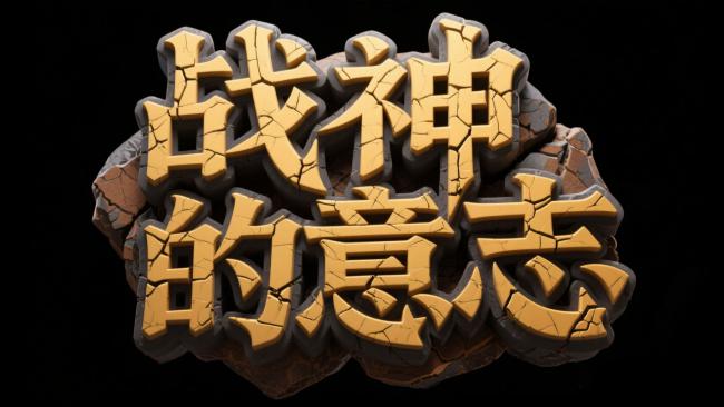 战神的意志：裂纹金石3D标志设计