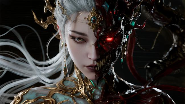 暗黑双面神女：银发与血魔的极致对决