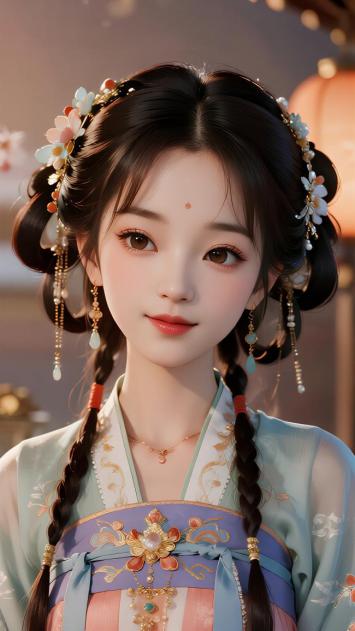 新中式汉服少女写真，柔光古韵美人图