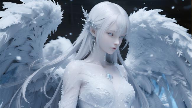 冰霜天使少女3D写真图