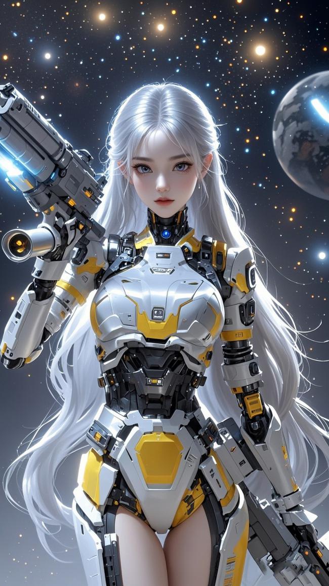 星际机甲女战士：赛博朋克科幻大片