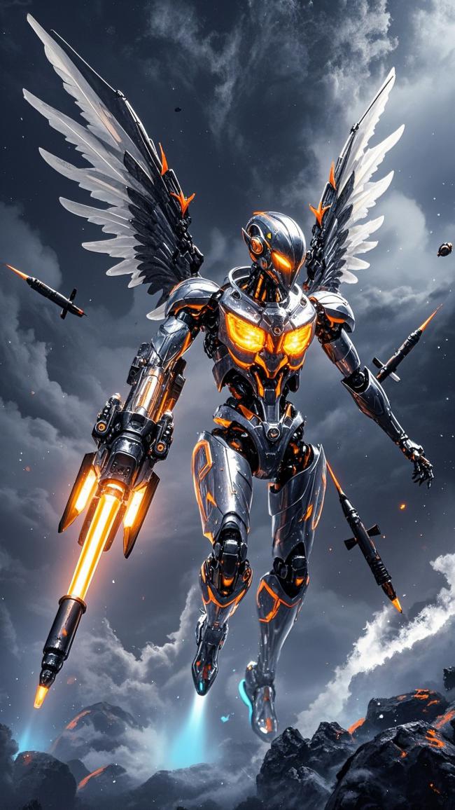 赛博天使机甲战神：霓虹翼下焚天而行