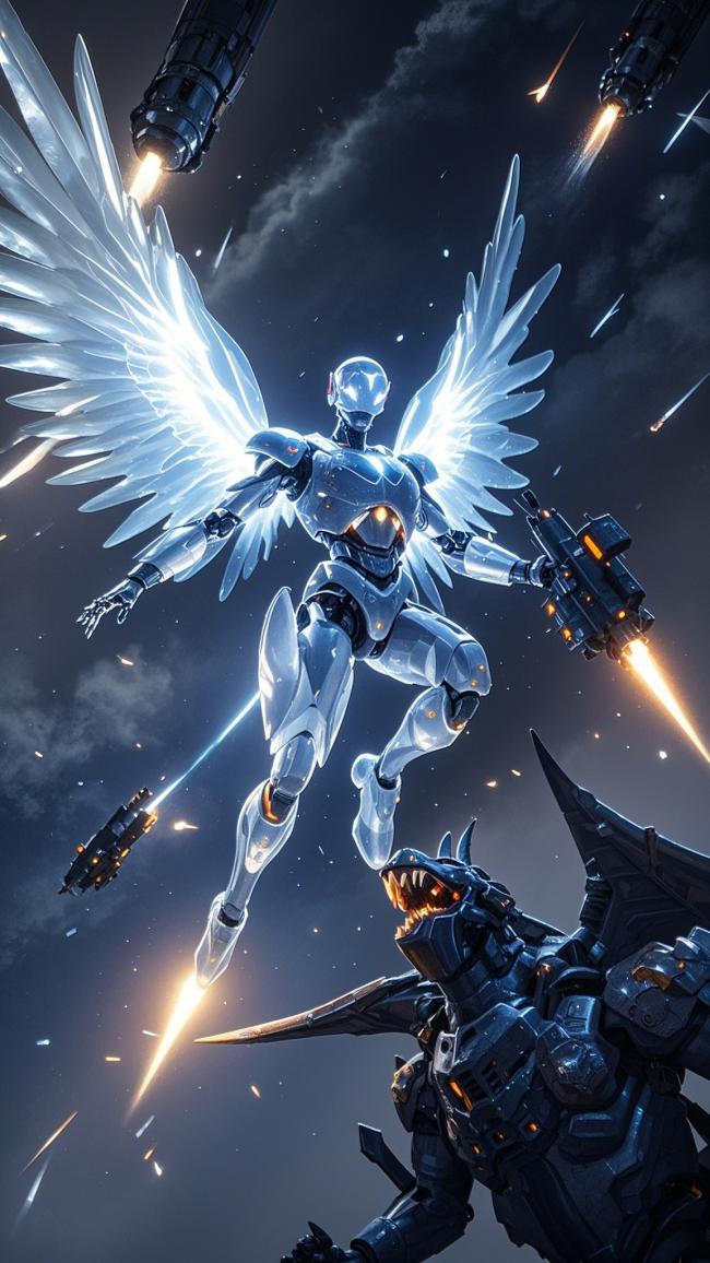 机甲天使VS机械巨龙：科幻太空激战大片