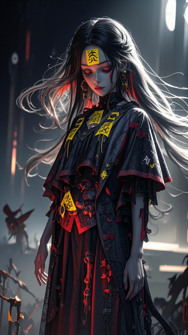 暗黑符咒少女·工业诡域写实风