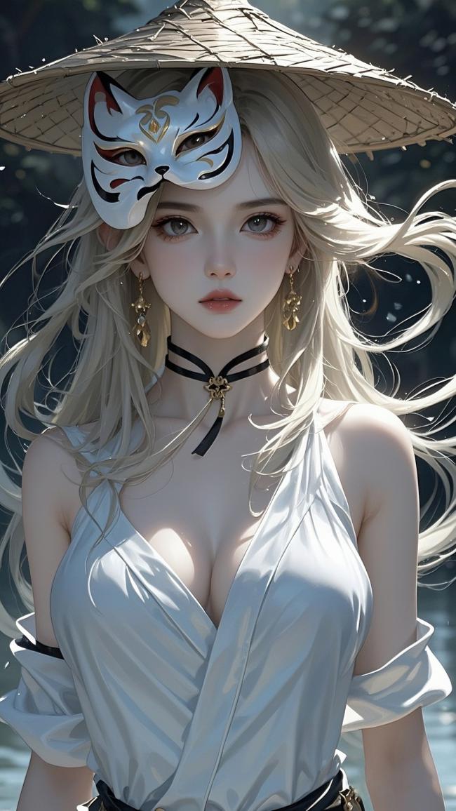 狐妖面具下的东方仙姬3D写真