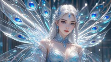 冰晶仙子：蓝宝石羽翼的奇幻女神