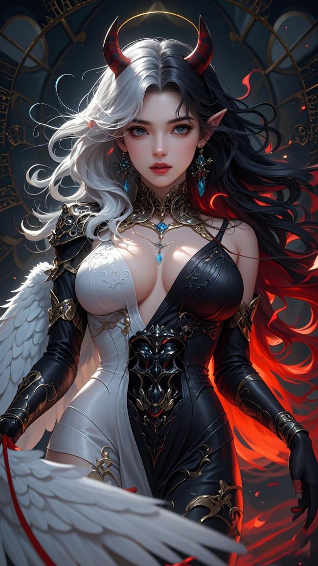 暗黑天使恶魔双生角色设计图