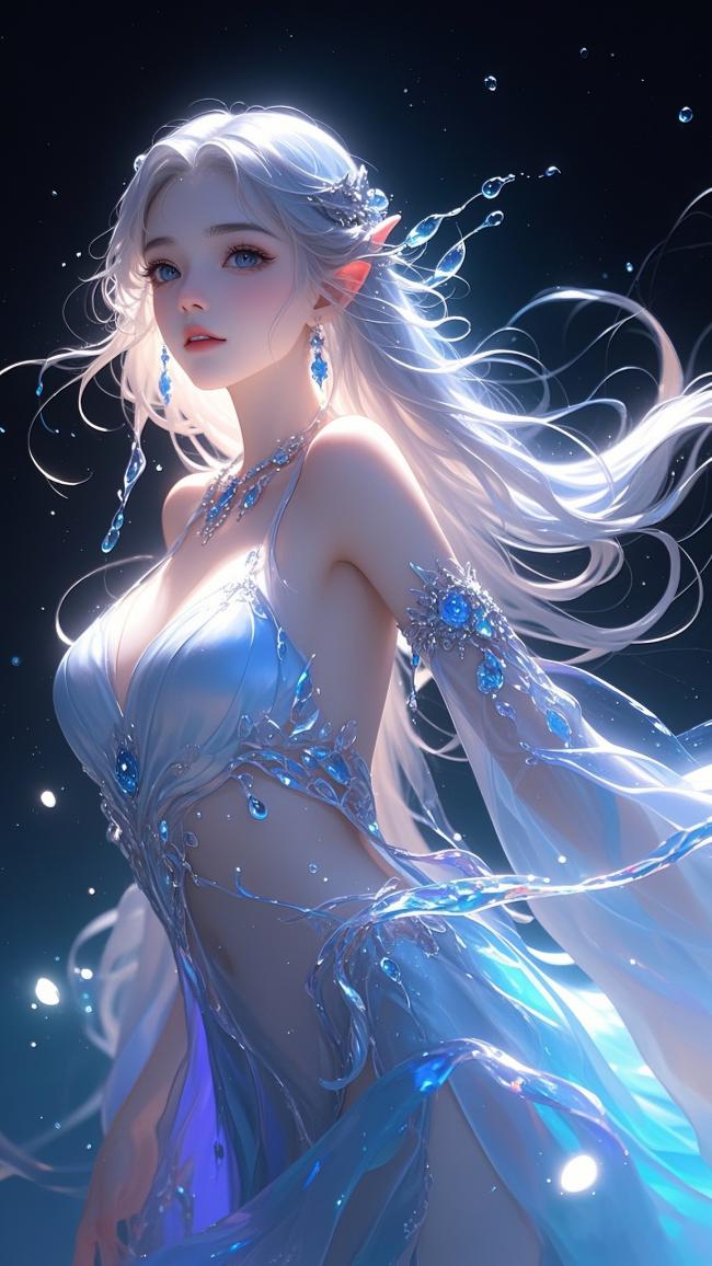 冰霜精灵少女梦幻写真图