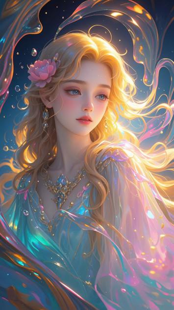 梦幻仙子浮光幻影插画