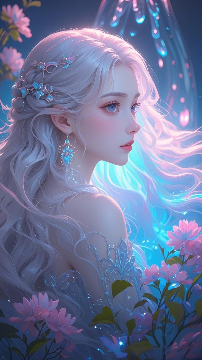 仙侠银发少女梦幻写真