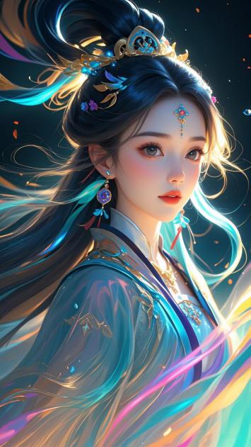 仙侠少女飘纱映星河