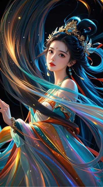 仙侠女神飘袖舞星河