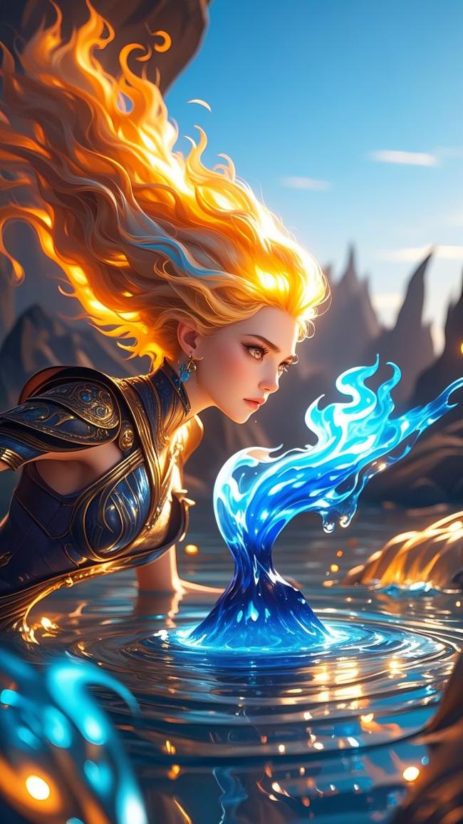 火焰女神召唤水之魔法幻境