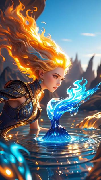 火焰女神召唤水之魔法幻境