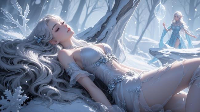 冰雪女神沉睡于幻境森林