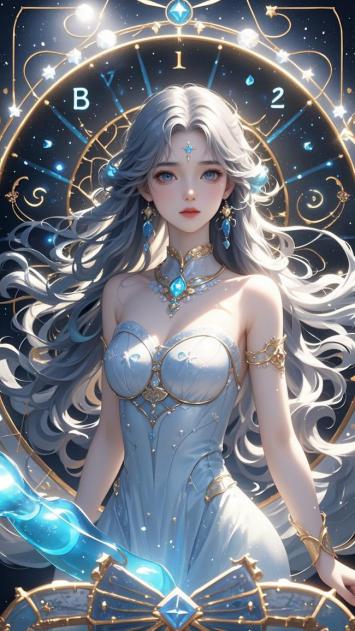 星空女神幻境插画
