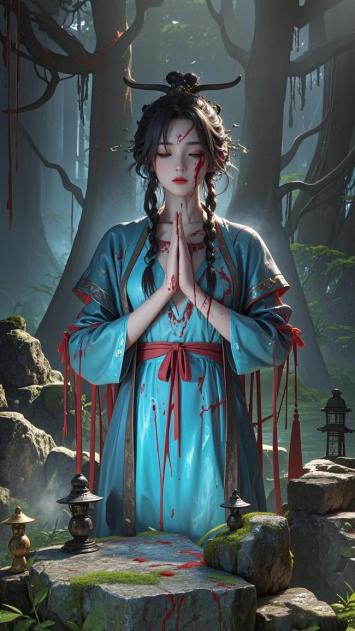 血染青衣古林祈愿图