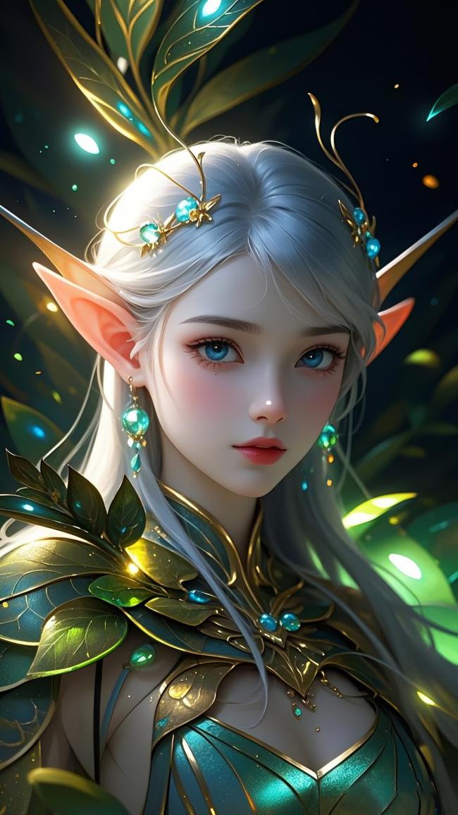 精灵女王森林夜光写真